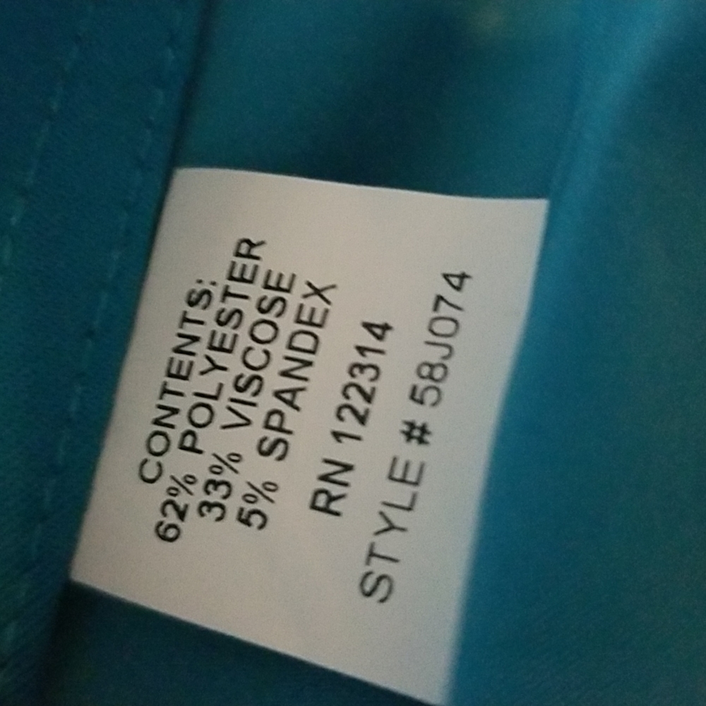 Women's Teal Open Front Blazer Jacket - Picture 6 of 6
